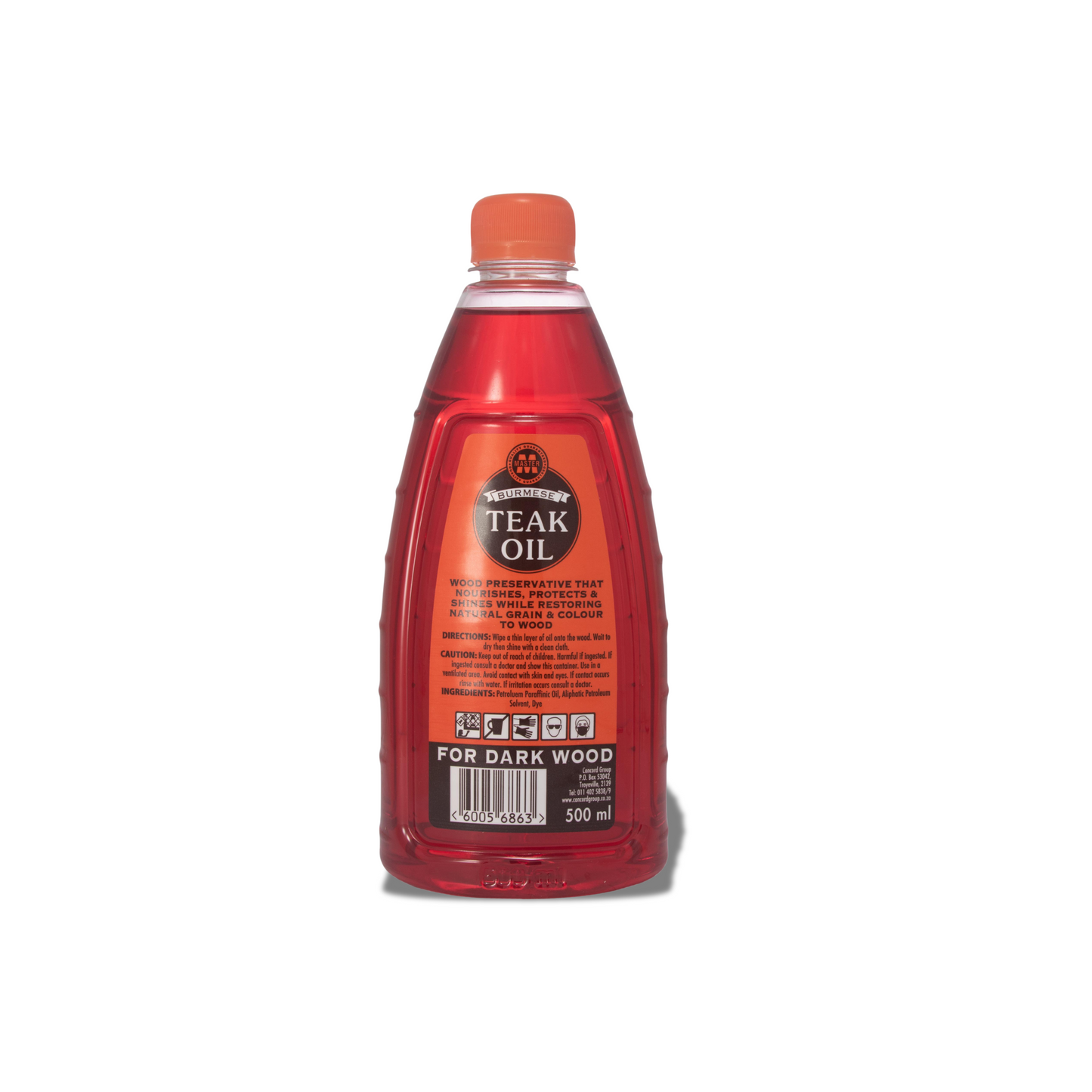 MASTER TEAK OIL RED 500ML