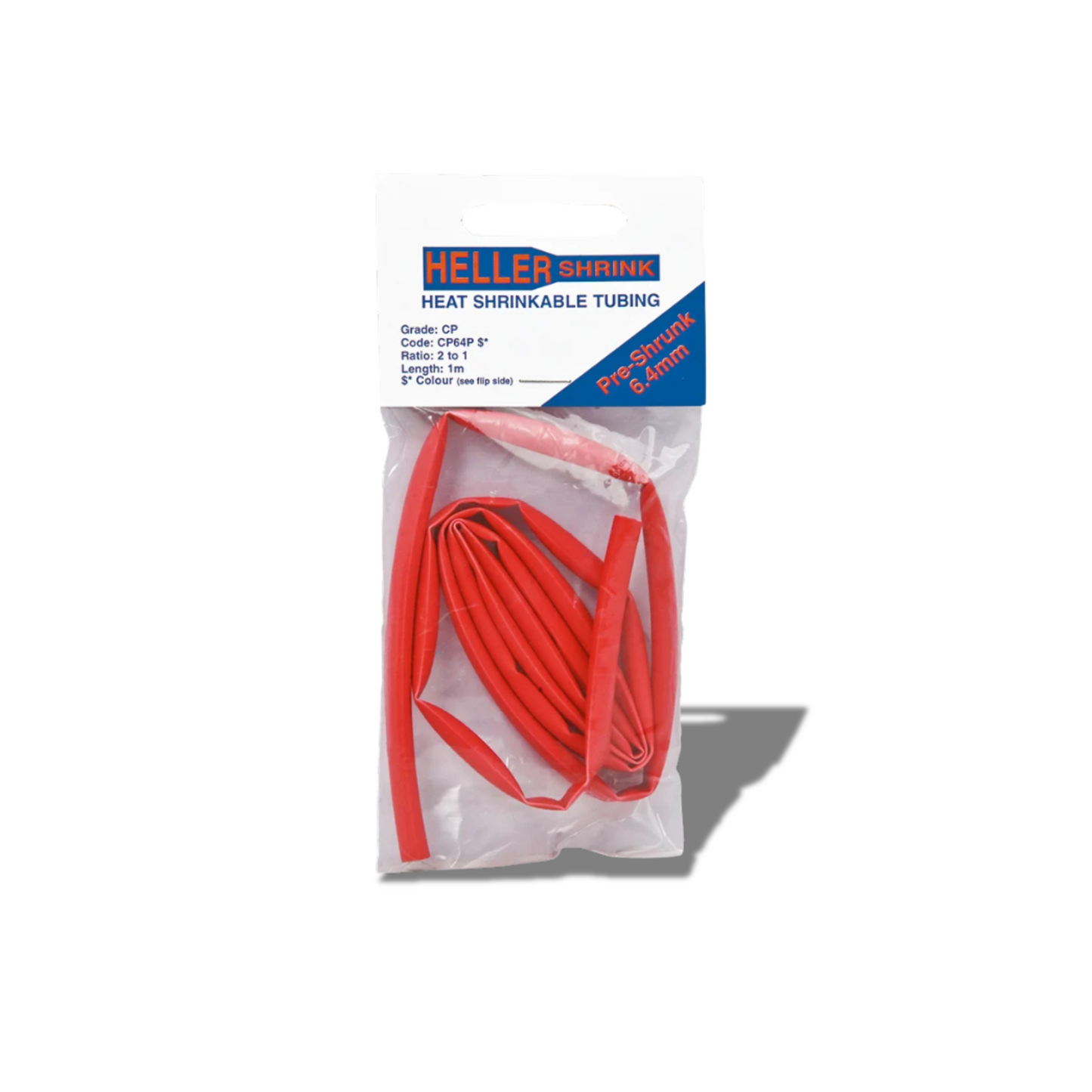 HEAT SHRINK RED 6.4MM