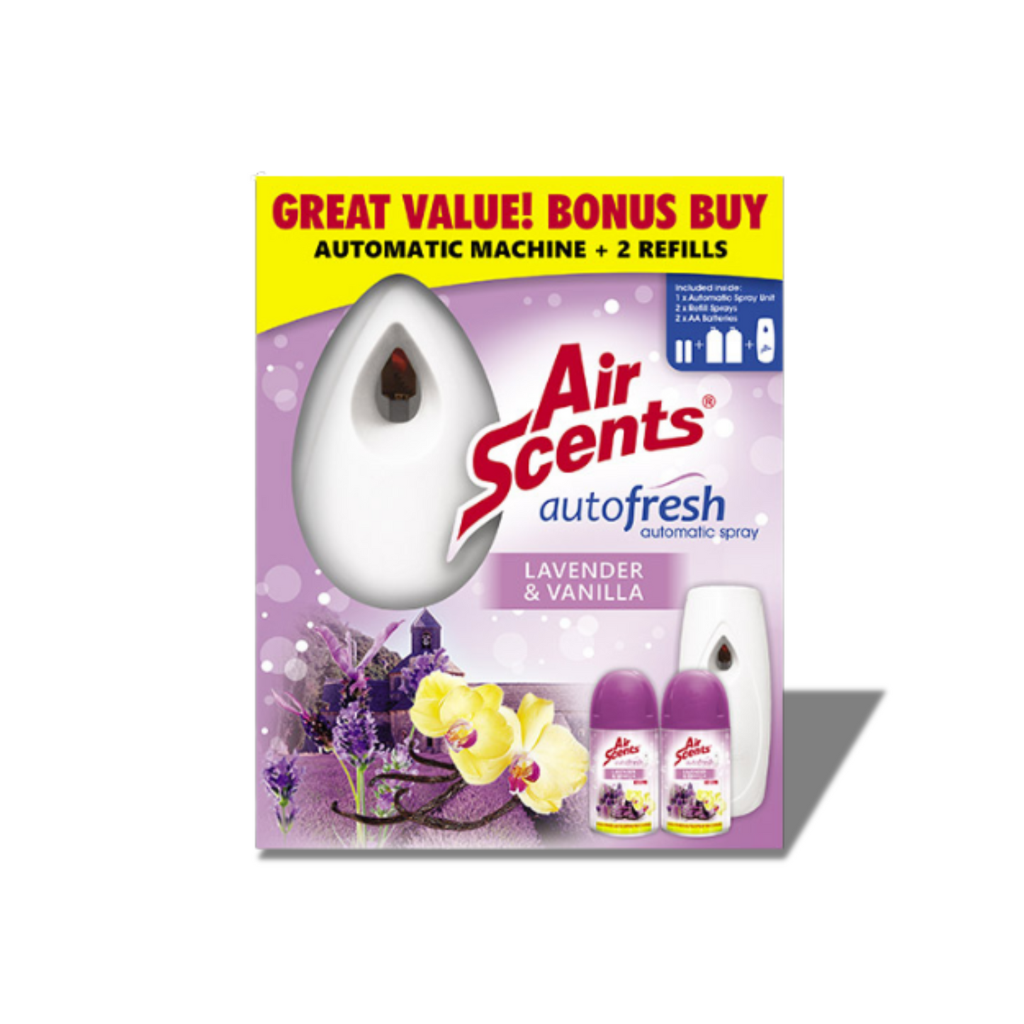 AUTO SPRAY LAVENDER & VANILLA +2 250ML
