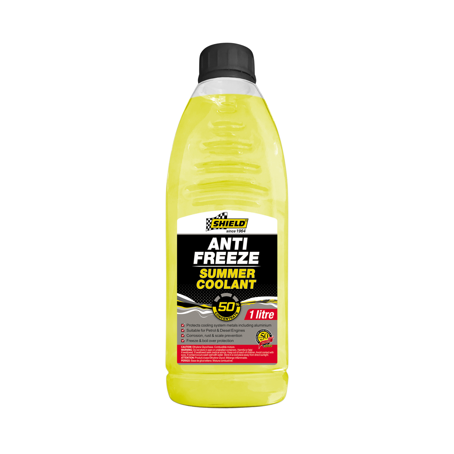 SHIELD ANTI FREEZE 50 1LT YELLOW